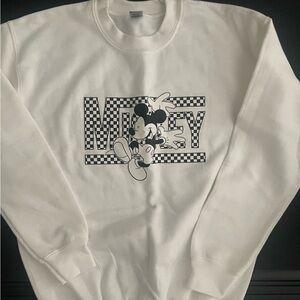 Mickey Checkered Sweatshirt‎ youth size M unisex